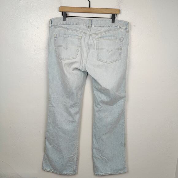 Vintage Y2K Diesel Boot Cut Jeans Men 36 Light Wash Kendrick Lamar Made in Italy - Picture 8 of 11